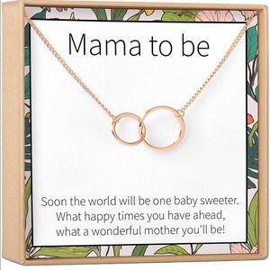 Rose gold Dear Ava Pregnancy Gift Necklace: Baby Shower Gift, New Mom